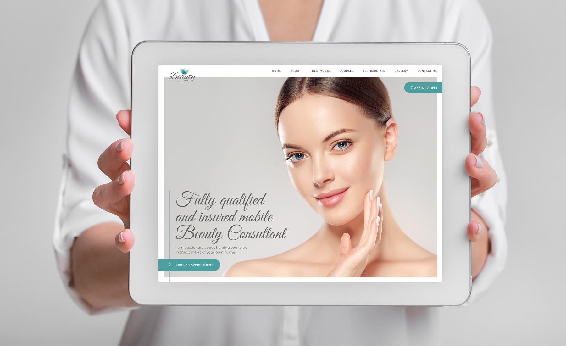 Mobile Beauty Consultant Website