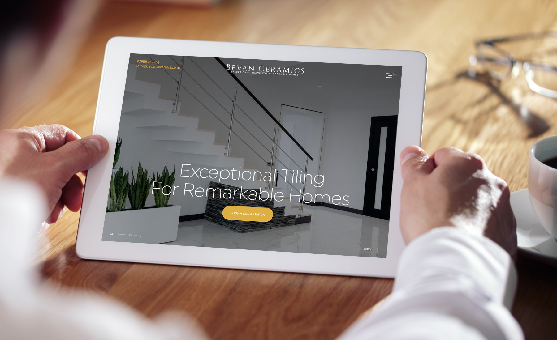 Bespoke Tiling Brochure Website