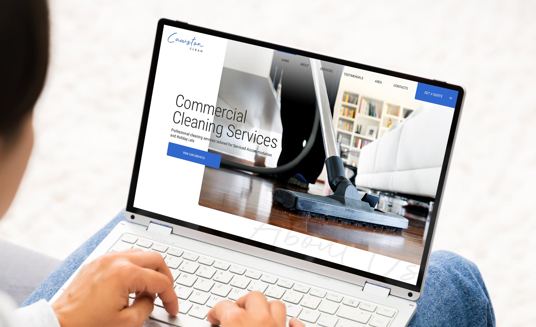 Cleaning Service One Page Website