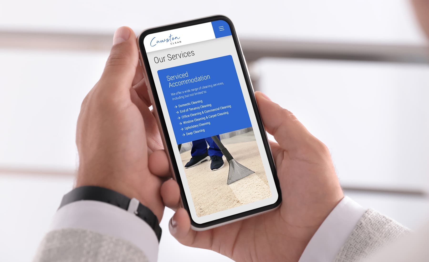 Cleaning Service One Page Website