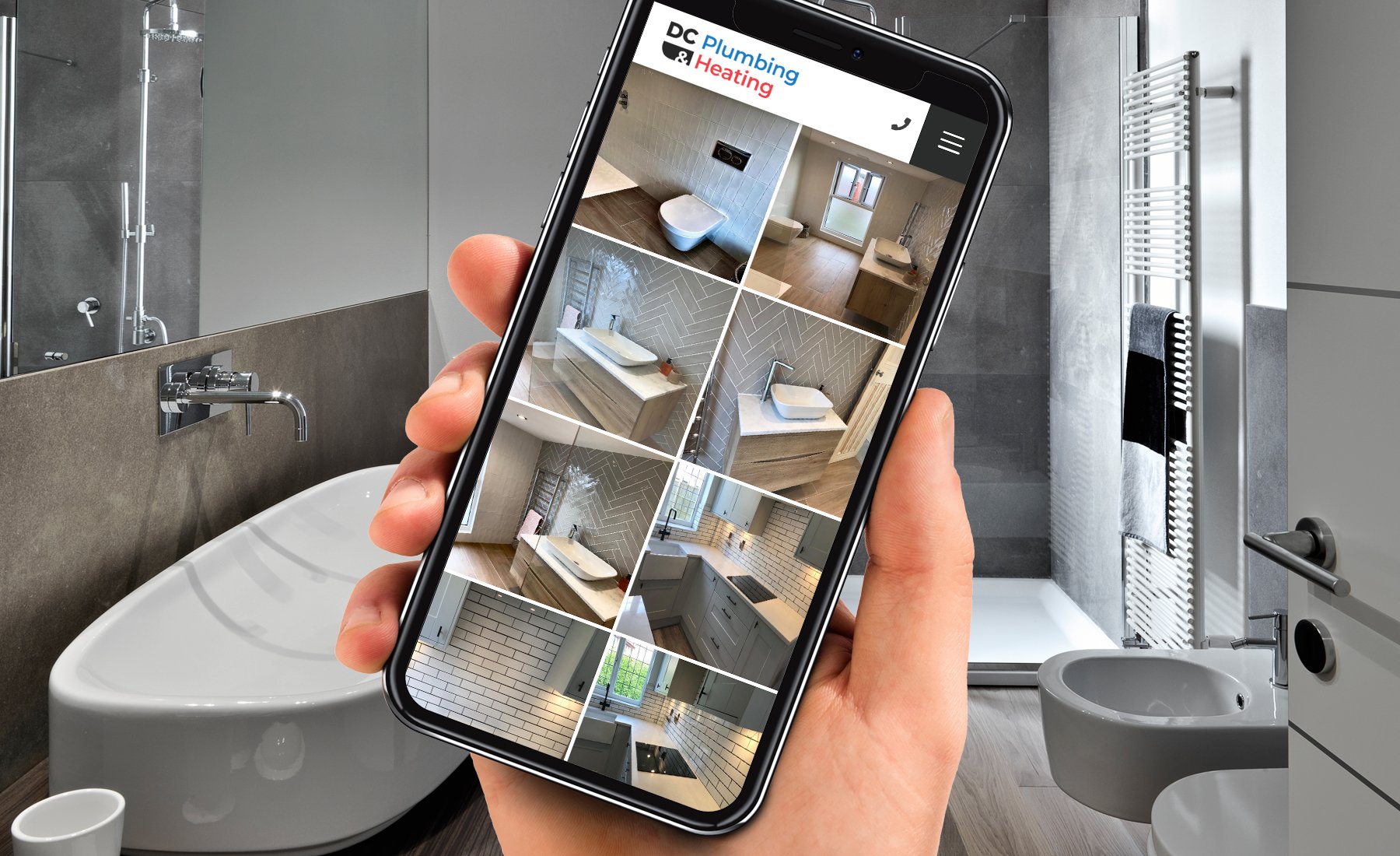 Plumbing and Heating One Page Website