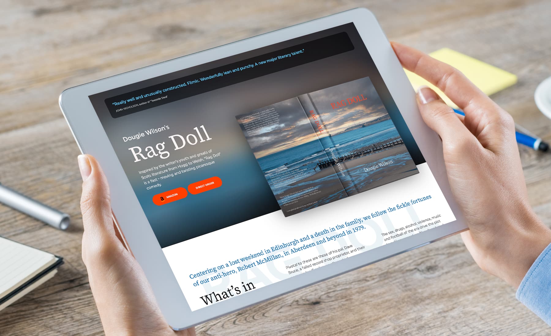 Rag Doll by Dougie Wilson - A Website to Sell the Authors Dream
