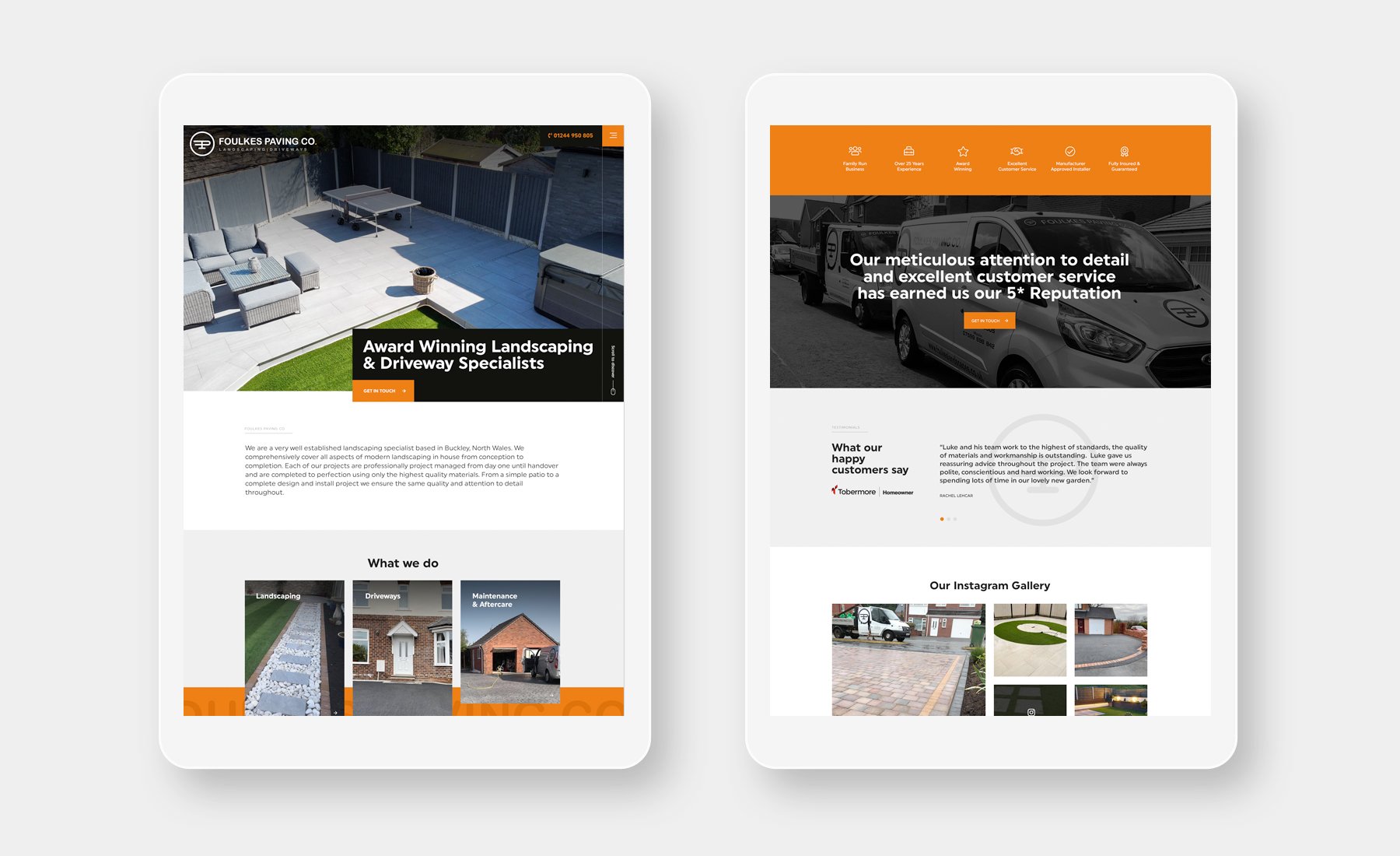 Landscaping One Page Website