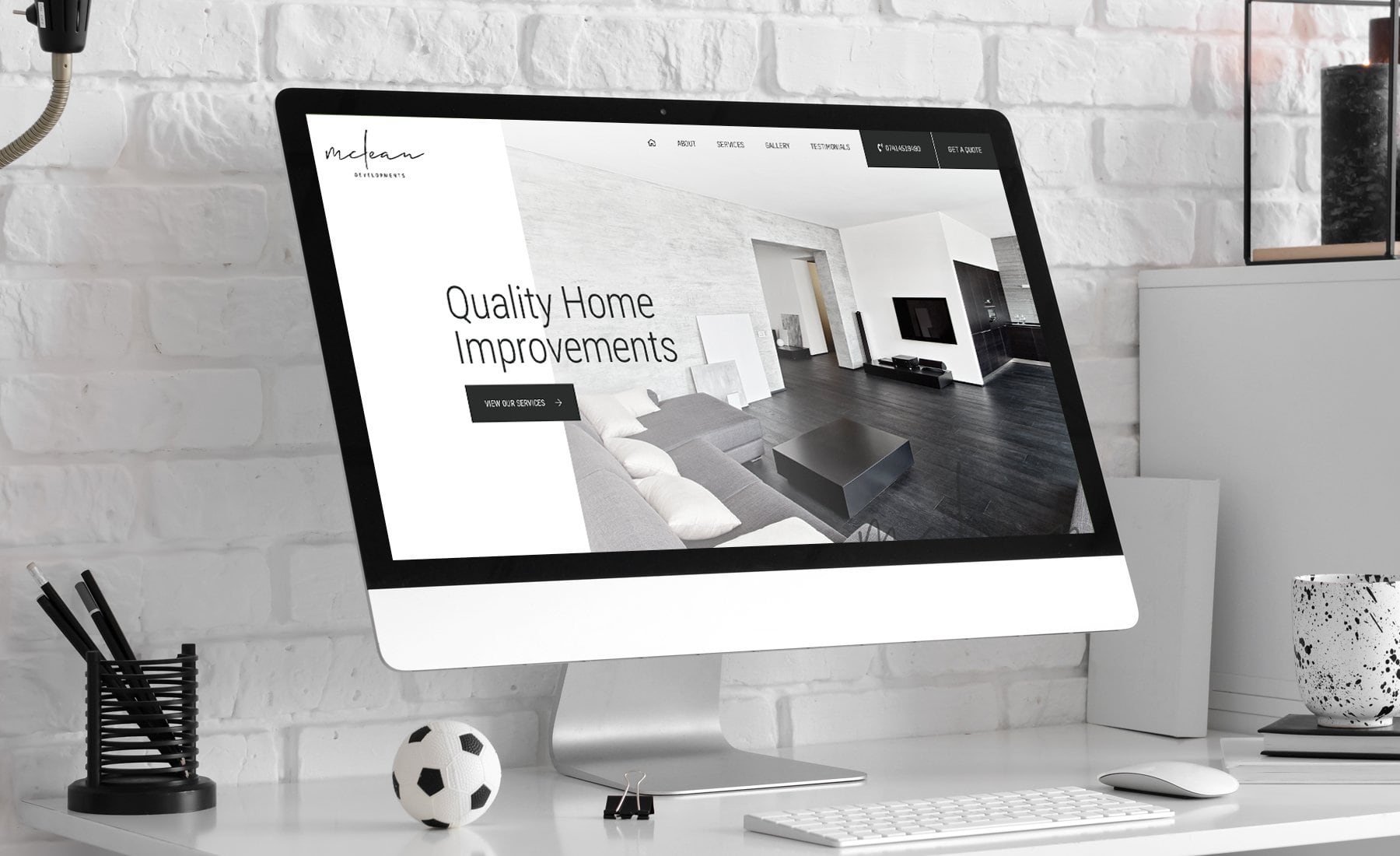 Building Contractors One Page Website