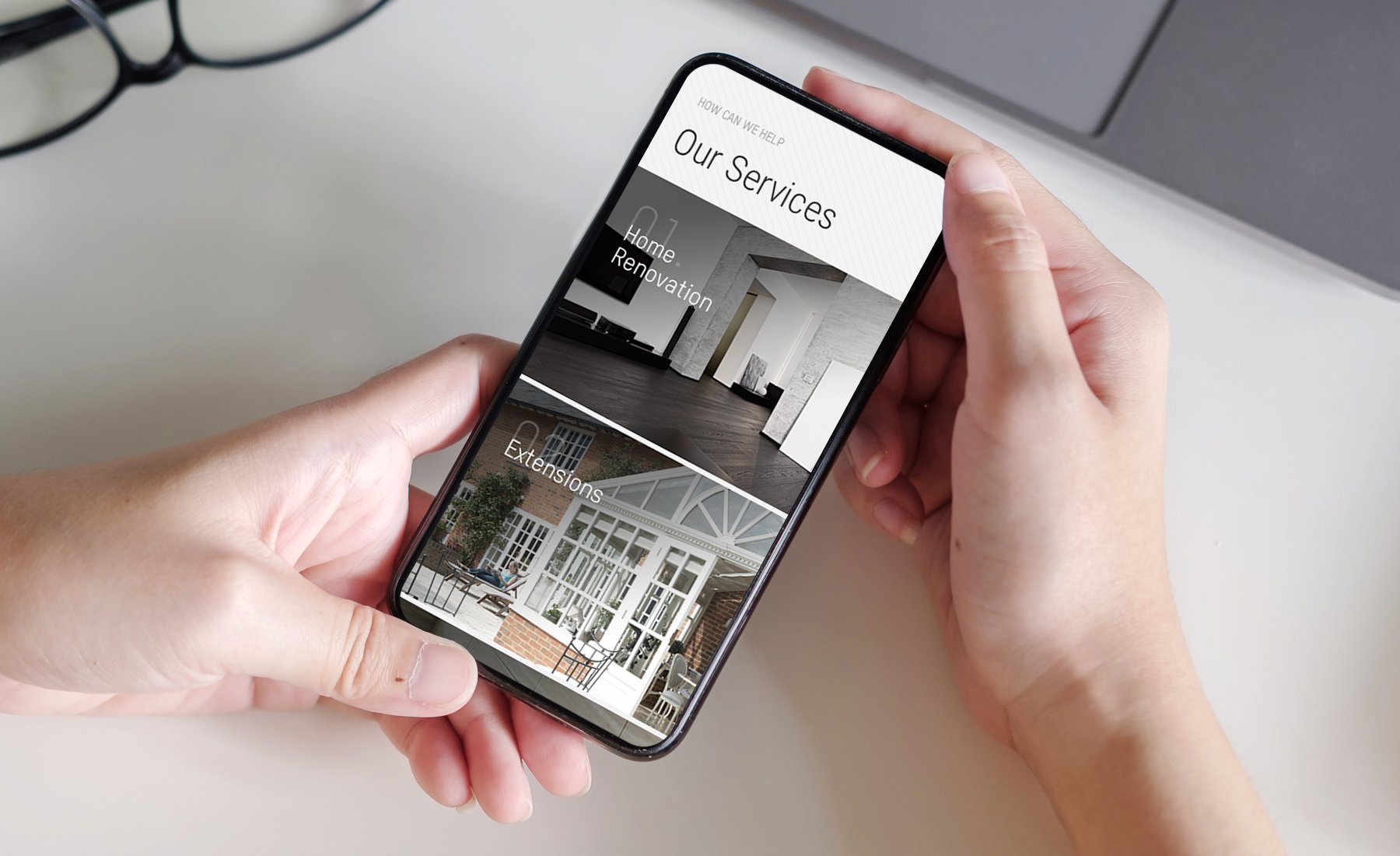 Building Contractors One Page Website