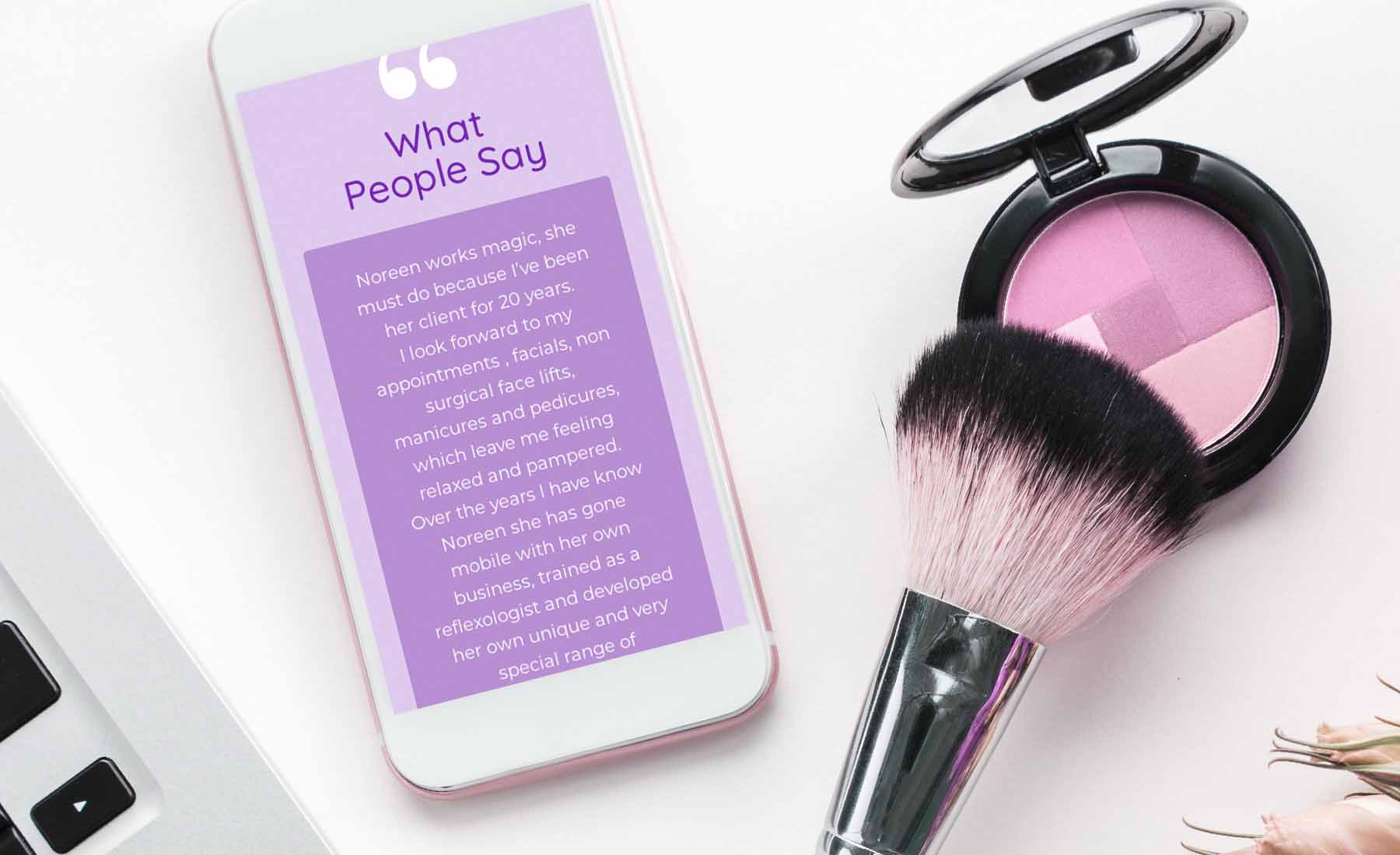 Beauty Therapist Brochure Website