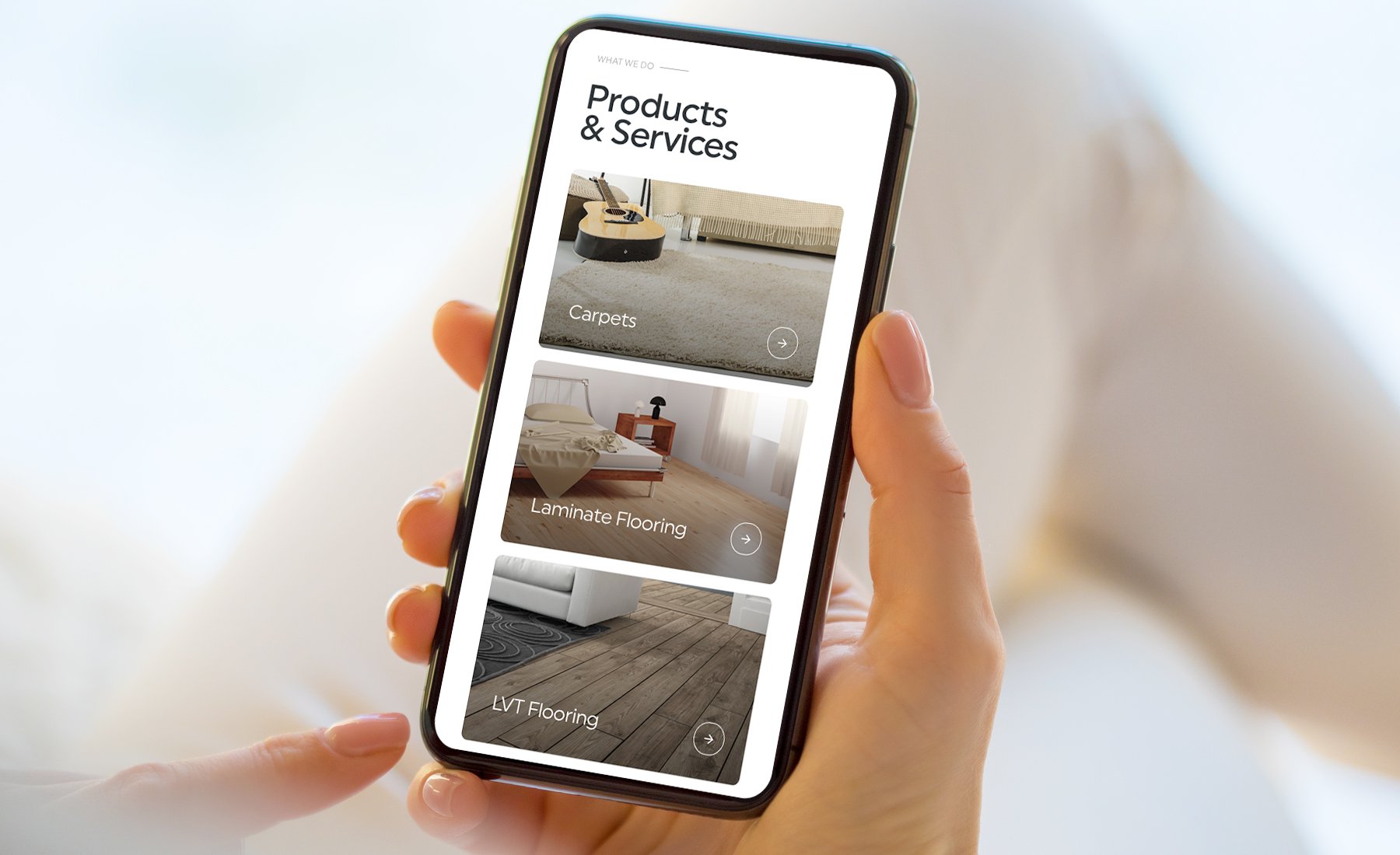 High Quality Flooring One Page Website