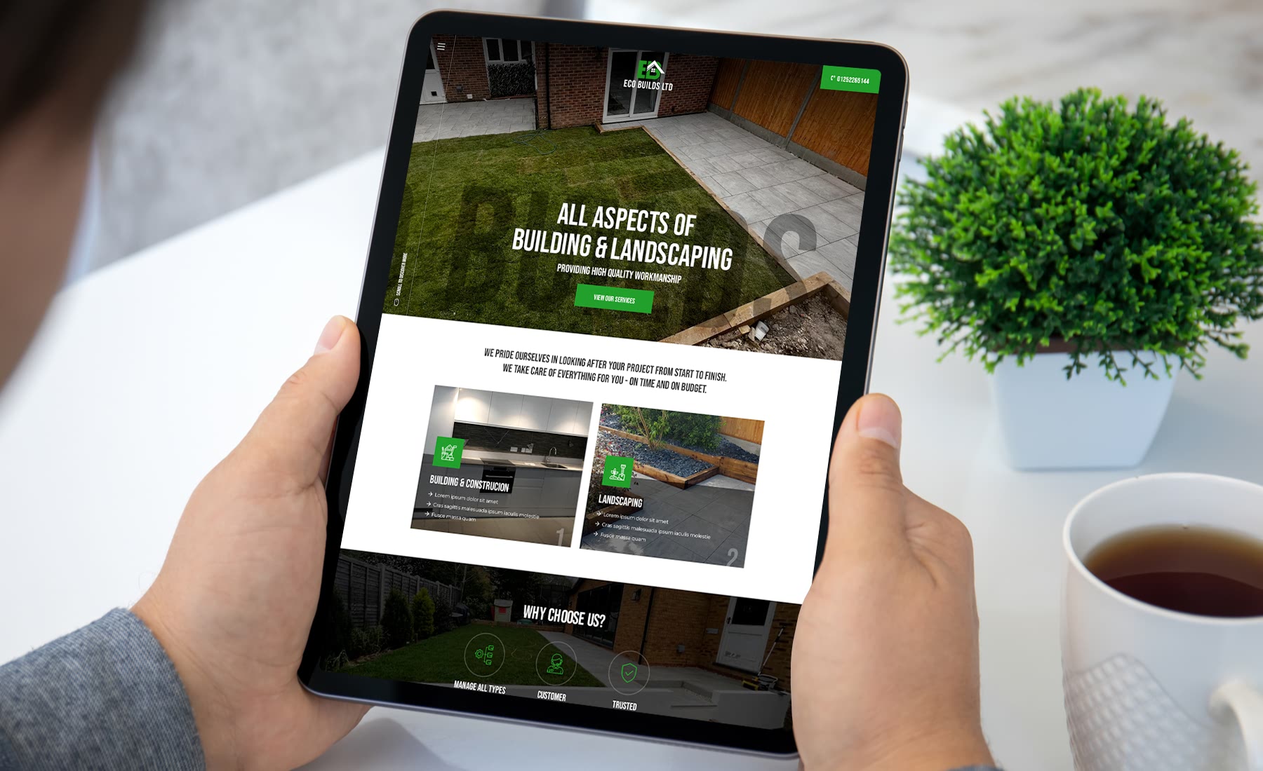 Construction Brochure Website
