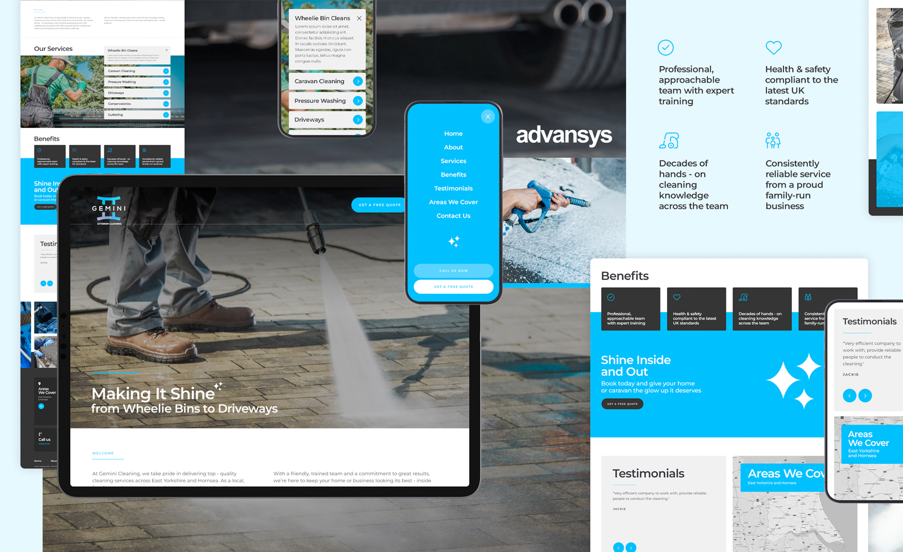 Introducing the Launch of Gemini Cleaning’s New One-Page Website!