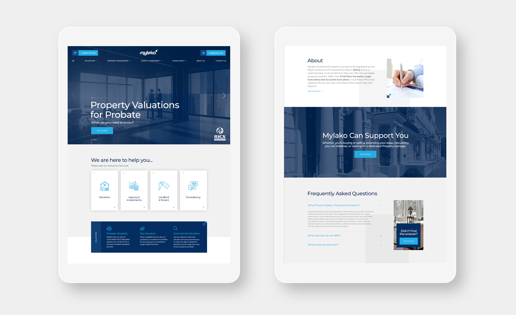 Chartered Surveyors Brochure Website