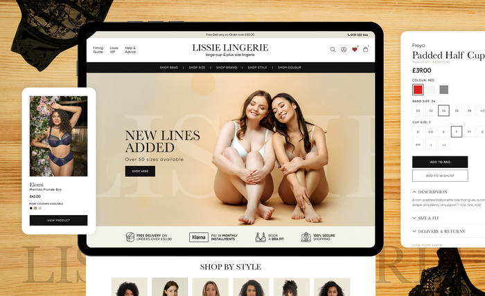 Lissie lingerie website