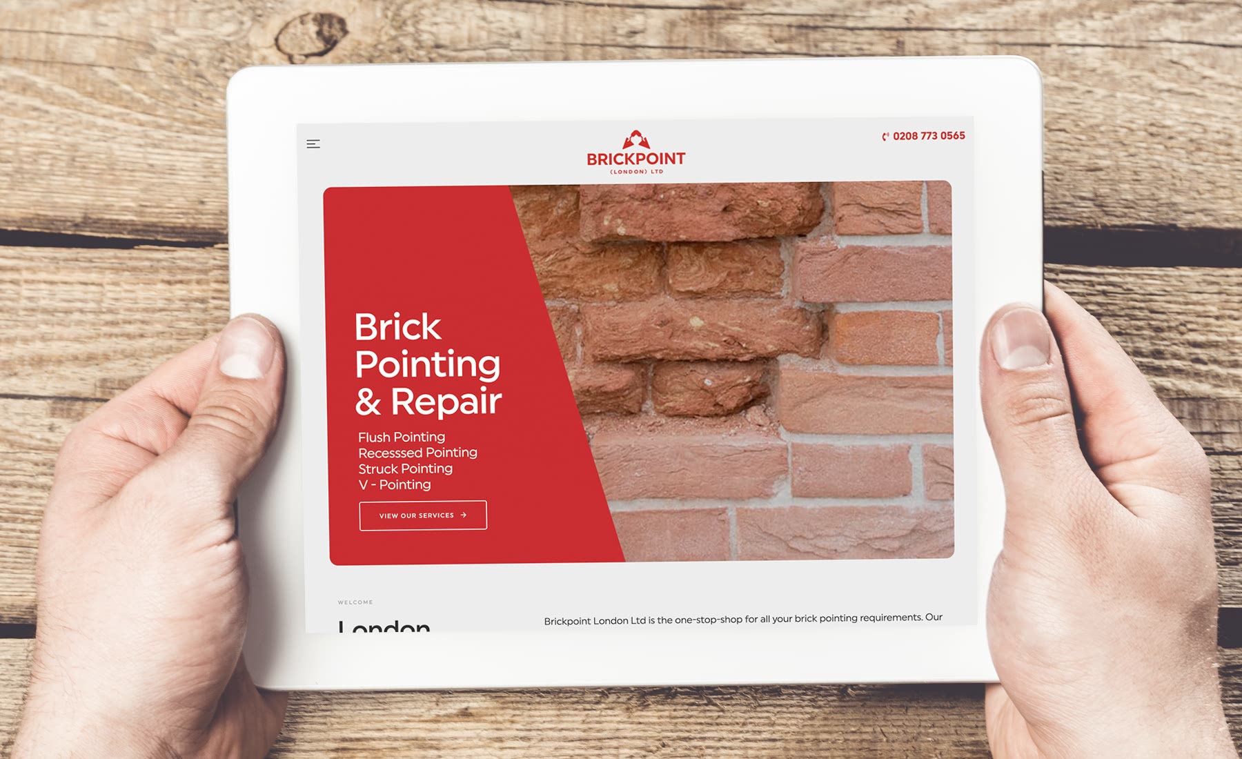 Brick Pointing Website