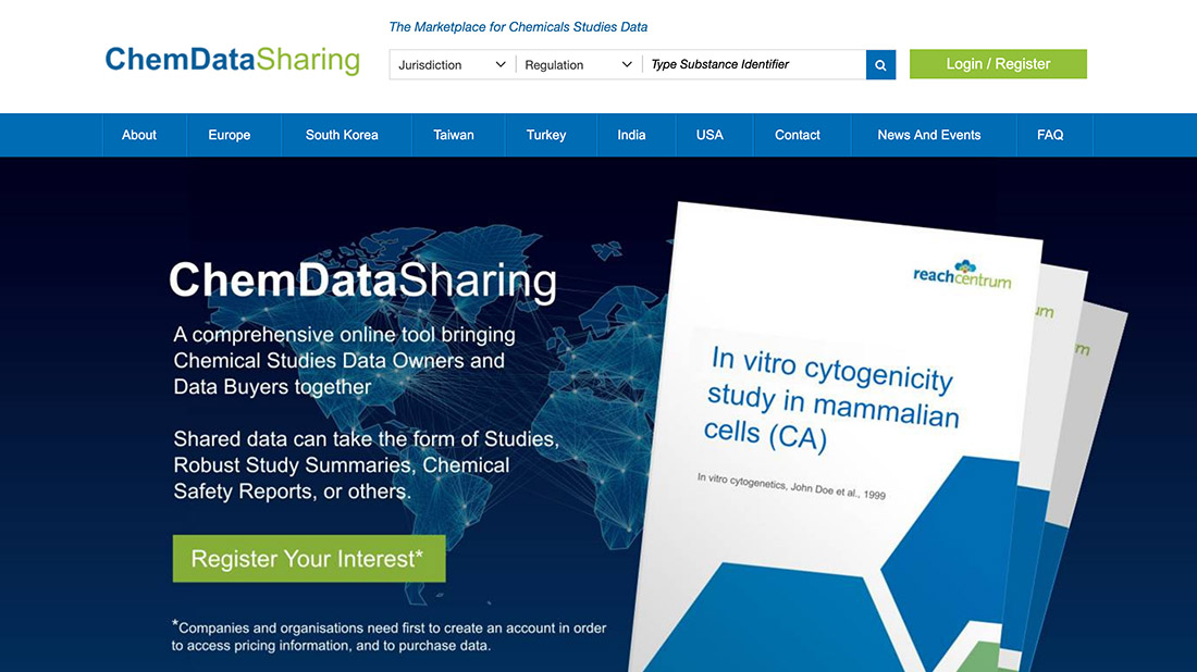 Chem Data Sharing Register